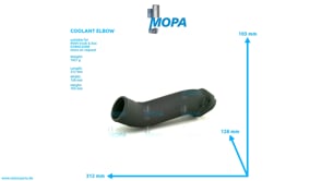 COOLANT ELBOW - 51063020624 suitable for MAN D-engines