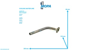 COOLING WATER LINE - 51063025631 suitable for MAN D-engines