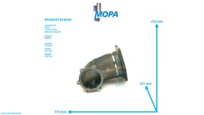 EXHAUST ELBOW - 5531422201 suitable for MTU engines