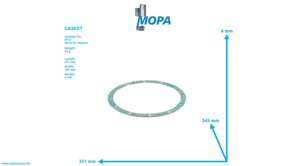 GASKET - 5800152180 suitable for MTU engines