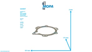 GASKET - 5800520580 suitable for MTU engines