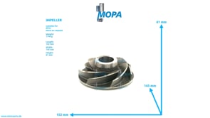 IMPELLER - 5802041006 suitable for MTU engines