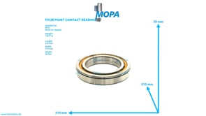 FOUR POINT CONTACT BEARING - 705102310005 suitable for MTU engines