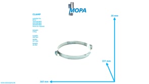 CLAMP - 900288220001 suitable for MTU engines