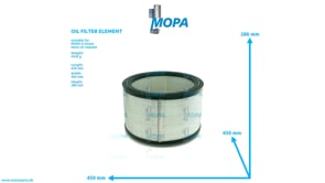 OIL FILTER ELEMENT - 12466707 suitable for MWM & Deutz engines