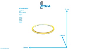 SEALING RING - 0000171160 suitable for MTU engines