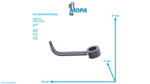 OIL SPRAYER NOZZLE - 12277184 suitable for MWM & Deutz engines