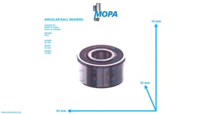 ANGULAR BALL BEARING - 12500106 suitable for MWM & Deutz engines