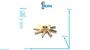 IMPELLER - 5502040906 suitable for MTU engines