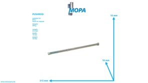 PUSHROD - 4220540105 suitable for MTU engines