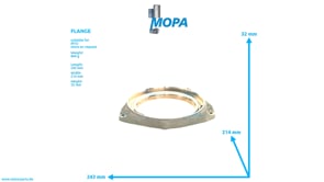 FLANGE - 5561425415 suitable for MTU engines