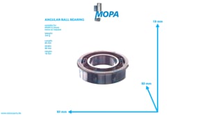 ANGULAR BALL BEARING - 12027448 suitable for MWM & Deutz engines